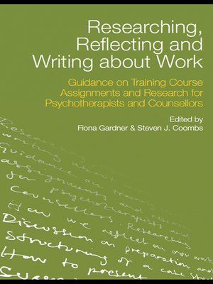 cover image of Researching, Reflecting and Writing about Work